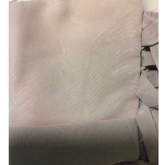 BRIDESMAID SZ 8 M Pink V-Neck Sleeveless Lace Up Hi-Low Maxi Dress NEW B126 - Picture 5 of 8